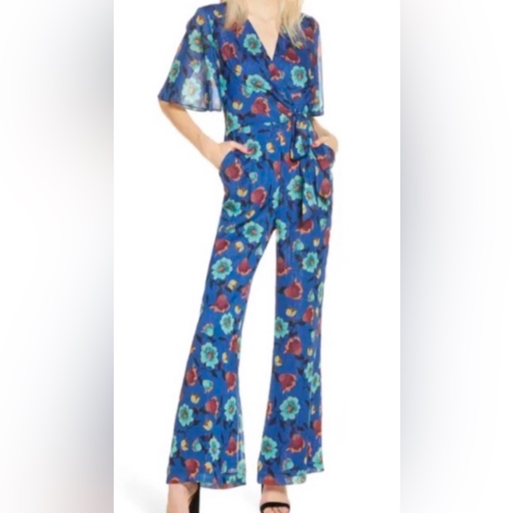 Harlyn Floral Blue Jumpsuit